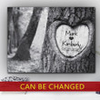 Anniversary Tree Gift For Lover Custom Name And Number Matte Canvas