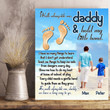 Walk Alongside Me Gift For Dad Custom Name And Photo Matte Canvas