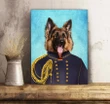Dog Portrait Gift For Dog Lovers Custom Photo Matte Canvas