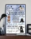 Portuguses Water Dog Happily Ever After Gift For Dog Lovers Matte Canvas