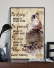 Howling Wolf Be Strong Be Yourself Matte Canvas