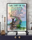 Greyhound I Will Wait For You Matte Canvas Gift For Dog Lovers
