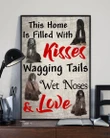 Afghan Hound Kisses Wagging Tail Matte Canvas Gift For Dog Lovers