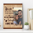 You Are My First Thought Custom Name And Photo Matte Canvas