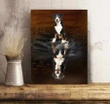 Shadow Greater Swiss Mountain Dog Reflection Gift For Dog Lovers Matte Canvas