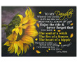 The Soul Of A Witch Sunflower Matte Canvas Mom Gift For Daughter