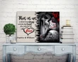 This Is Us Skull Couple Gift For Lover Custom Name Matte Canvas