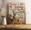 We'll Stay Together Through Both Tears And Laughter Deer Matte Canvas Gift
