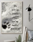 You Were My Favorite Dog Paw In Snow Matte Canvas Gift For Dog Lovers