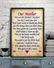 The Day I Wed Your Son Matte Canvas Daughter Gift For Other Mother