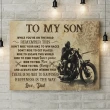 Dad Gift For Son Motocross Ride To Feel Free Matte Canvas