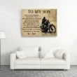 Dad Gift For Son Motocross Ride To Feel Free Matte Canvas