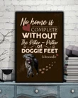 No Home Is Complete Without Schnoodle Matte Canvas Gift For Dog Lovers