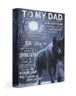 Custom Name Son Gift For Dad Matte Canvas Black Wolf Always Be My Loving Father