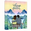 Always And Forever Gift For Lover Custom Name Matte Canvas