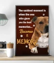 Dog Becomes A Memory Staffordshir Bull Terrier Gift For Dog Lovers Matte Canvas