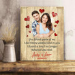 I Found A Love Gift For Lover Custom Name And Photo And Number Matte Canvas