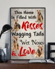 Airedale Terrier Kisses Wagging Tail Matte Canvas Gift For Dog Lovers