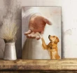 Golden Retriever Take My Hand Gift For Dog Lovers Matte Canvas