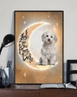 Maltese Love You To The Moon Gift For Dog Lovers Matte Canvas