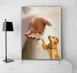 Golden Retriever Take My Hand Gift For Dog Lovers Matte Canvas