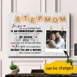 Even The Tag Of Second Mom Matte Canvas Gift For Stepmom