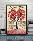 I Love You Vintage Tree If I Need You Matte Canvas Gift