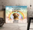 Watch Over You Dog Custom Name And Photo And Number Matte Canvas