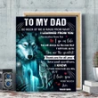 Wolf Love You So Much Son Gift For Dad Matte Canvas