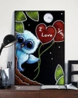 Owl I Love You Heart Balloons Matte Canvas Gift
