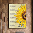 God Say You Are Giant Sunflower Matte Canvas Gift