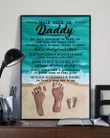 Walk With Us Daddy On The Beach Matte Canvas Gift