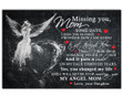 Missing You Mom Fairy Matte Canvas Gift