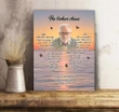 Beach Custom Photo And Name Gift For Papa Matte Canvas The Broken Chain