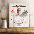 Gift For Angel Husband I Live My Soulmate Custom Name And Photo And Number Matte Canvas