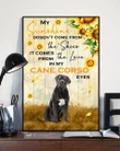 Cane Corso My Sunshine Sunflower Matte Canvas Gift For Dog Lovers