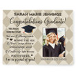 I Am So Proud Of You Custom Name And Number Graduation Gift Matte Canvas