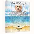 Dog Will Always Be Gift For Dog Lovers Custom Name And Photo And Number Matte Canvas