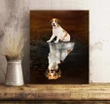 Shadow Kooikerhondje Water Reflection Matte Canvas Gift For Dog Lovers