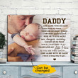 Come Along With My Baby Gift For Dad Matte Canvas