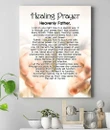 Prayer For Healing Christian Matte Canvas
