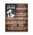 Firefighter Gift For Dad I Love You Matte Canvas