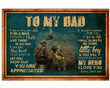 Go Fishing Always Be My Hero Son Gift For Dad Matte Canvas