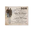 Dad Gift For Son You Bring Me Laughter Matte Canvas