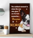 Dog Becomes A Memory French Bulldog Gift For Dog Lovers Matte Canvas