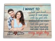 I Want To Hold Your Hand Gift For Lover Custom Name And Photo Matte Canvas