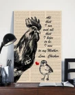 I Owe To My Mother Chicken Matte Canvas Gift For Family