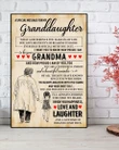 Grandma Gift For Granddaughter Matte Canvas Love And Laughter