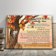 I Miss You Autumn Leaves Custom Name And Photo Matte Canvas Gift