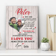 I Love You More Than You Know Custom Name And Photo Matte Canvas